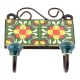 Forest Green And Yellow Floral Ceramic Tiles Hooks